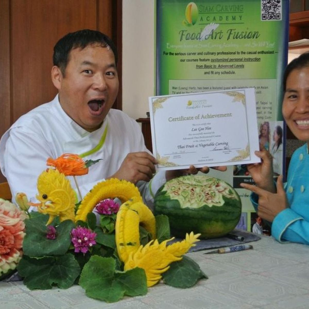 Professional Thai Fruit and Vegetable Carving Half Day Class