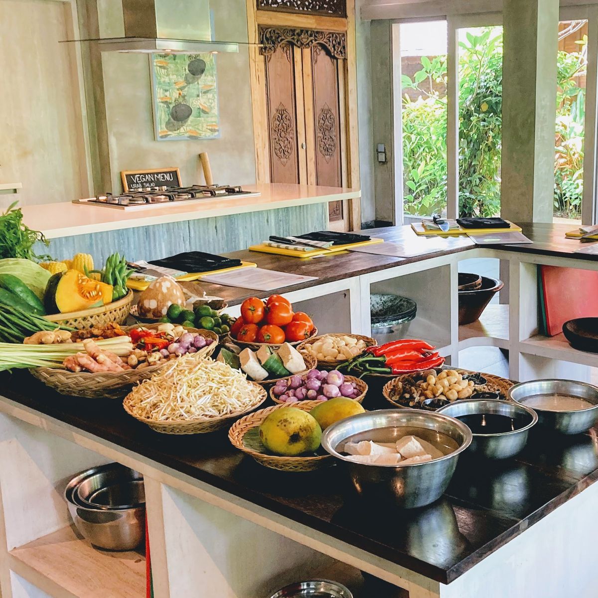 Pure Plant-Based Vegan Balinese Cooking Class in Organic Garden - 8 Course Feast