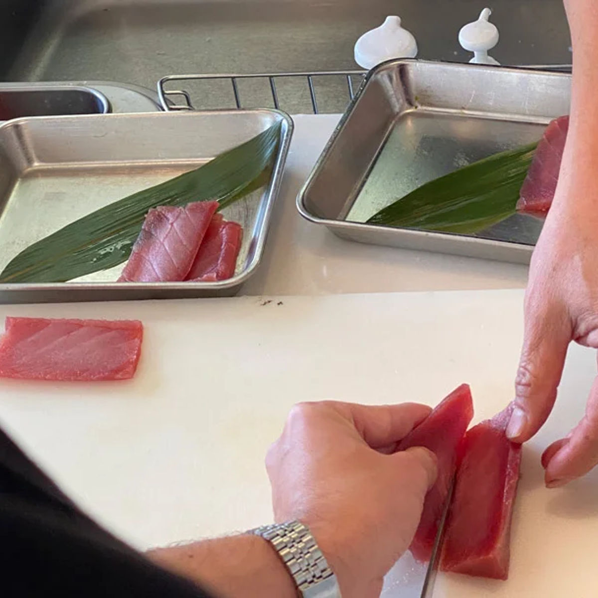 Ramen and Sushi Culinary Class with Tea Ceremony in Osaka
