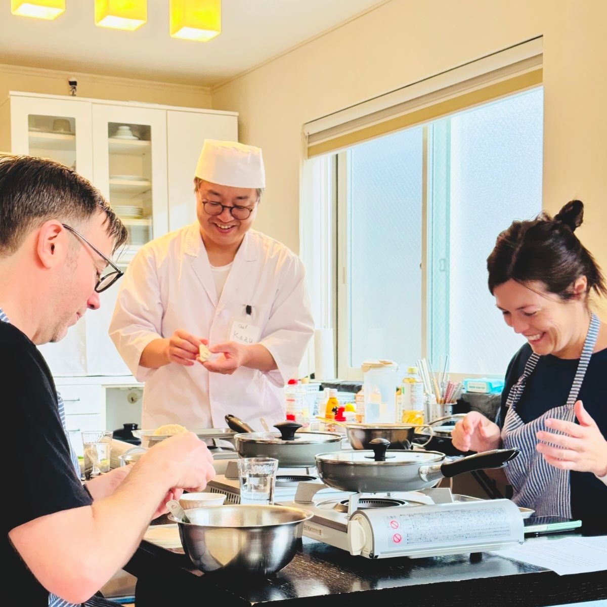 Expérience culinaire Ramen &amp; Gyoza à domicile avec un chef + Matcha (Option végétarienne disponible)