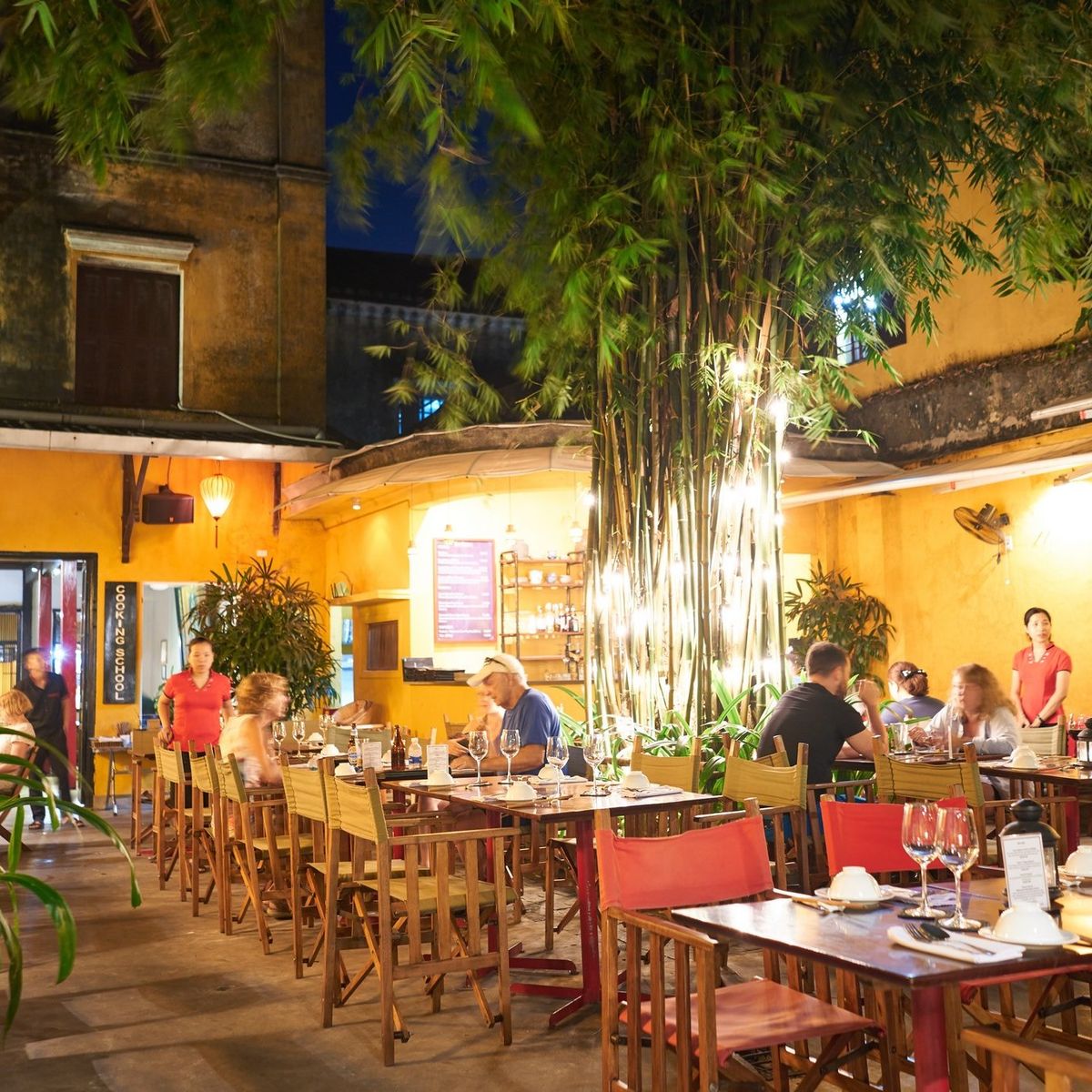 Evening Cooking Class in Ancient Town with Red Bridge