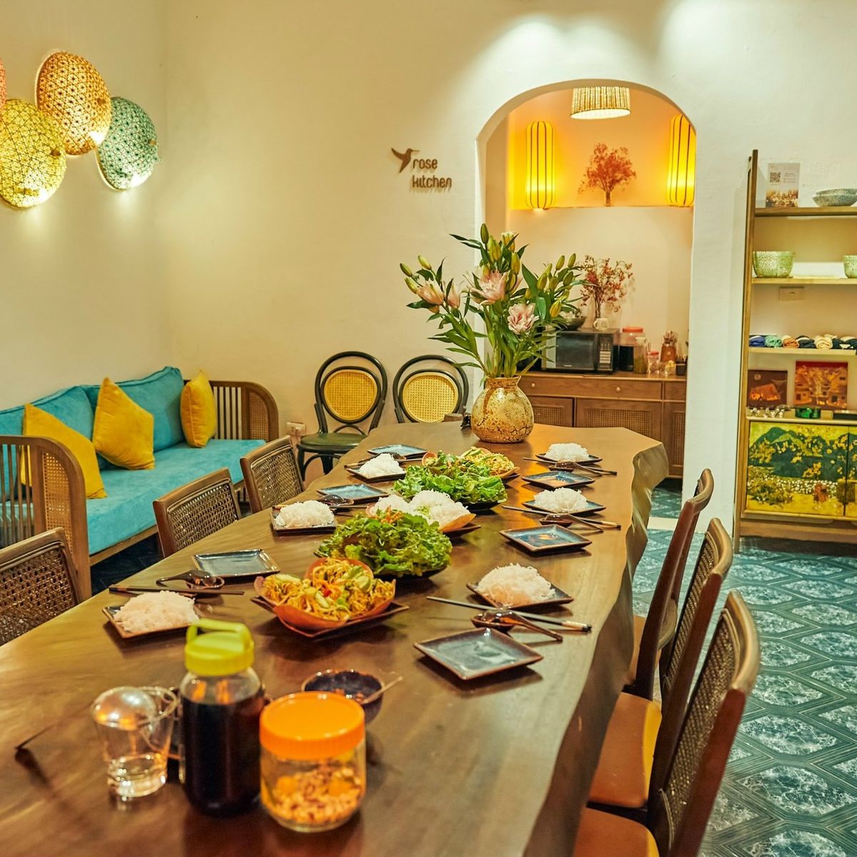 Relaxed Vietnamese Cooking Class with Market Tour and Homemade Wine Tasting