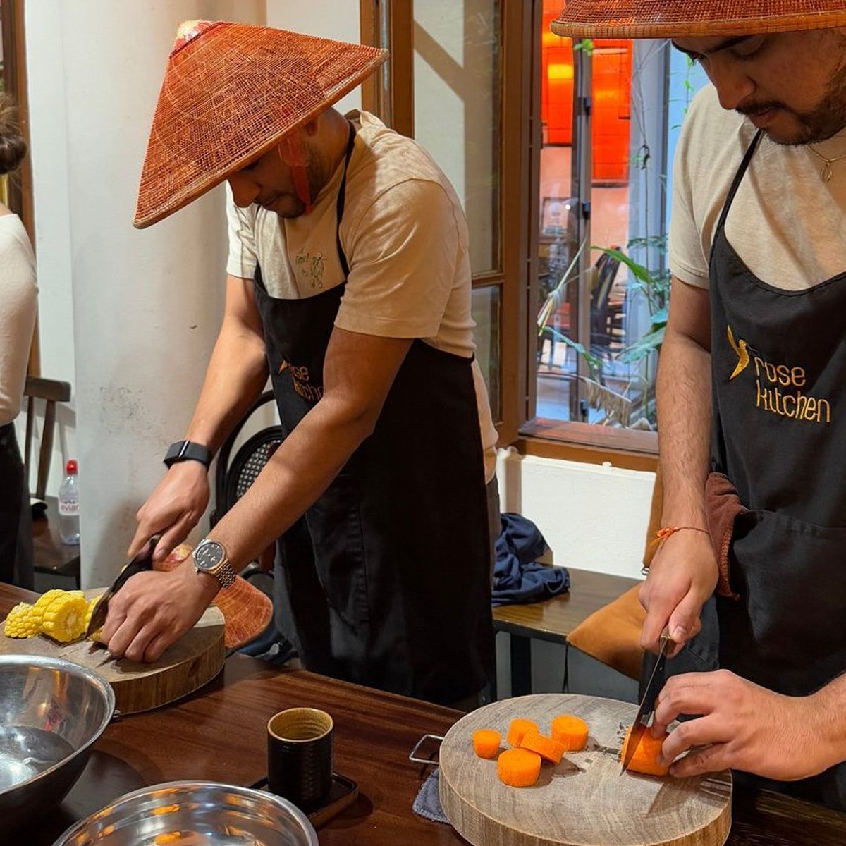 Relaxed Vietnamese Cooking Class with Market Tour and Homemade Wine Tasting
