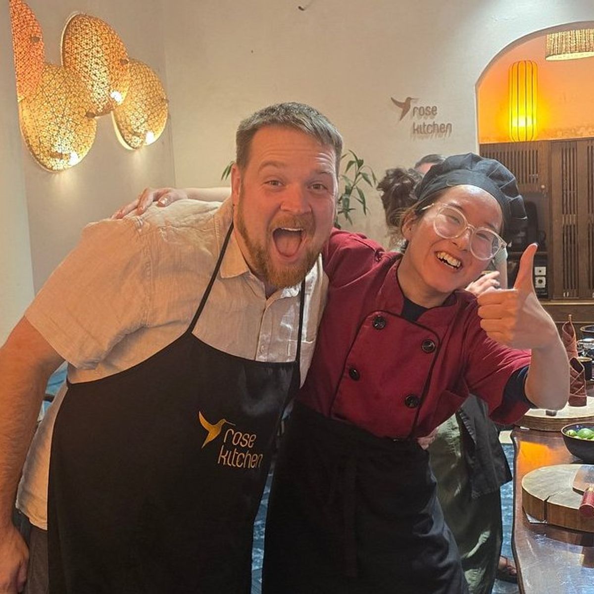 Relaxed Vietnamese Cooking Class with Market Tour and Homemade Wine Tasting