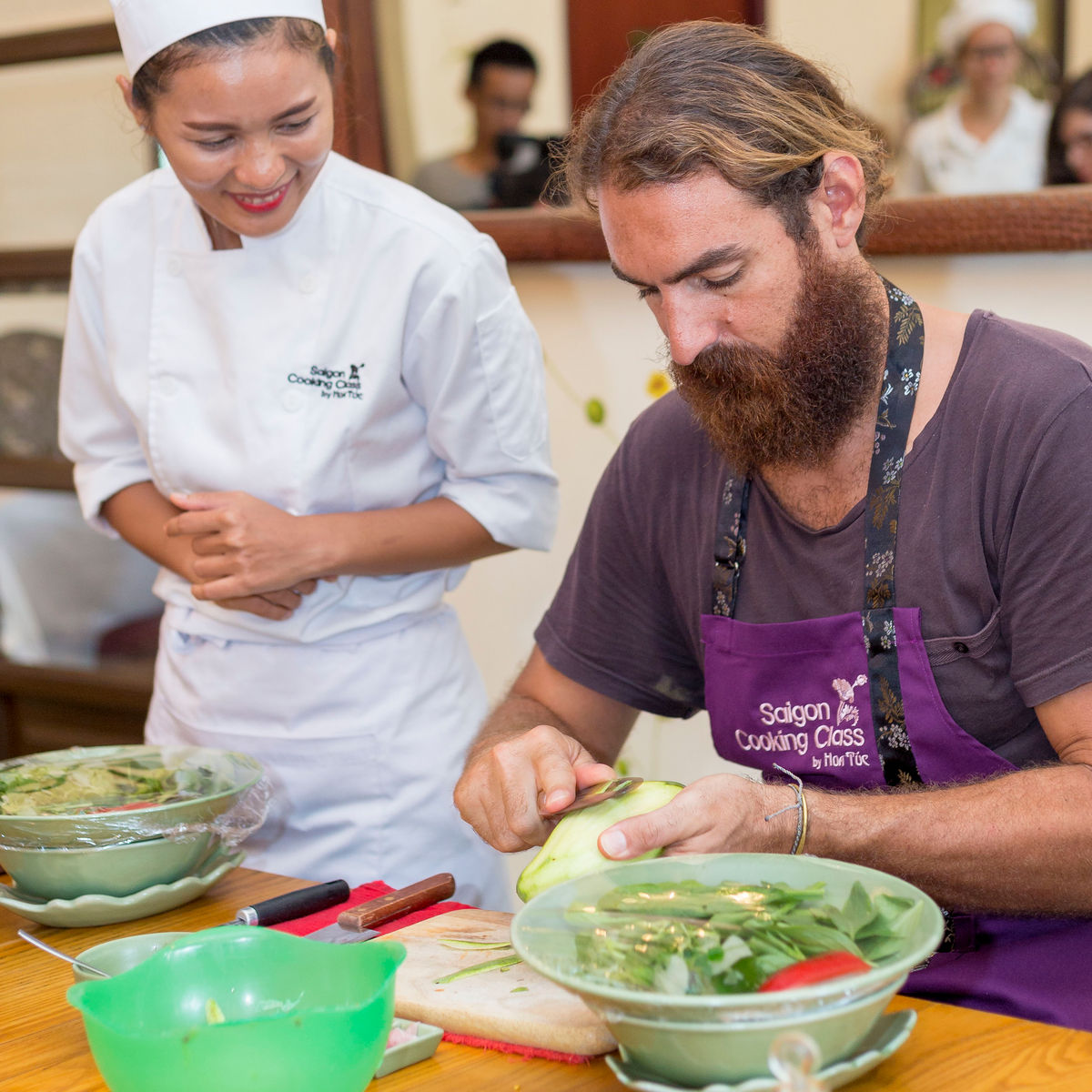 Cours de cuisine à Saigon et visite du marché local