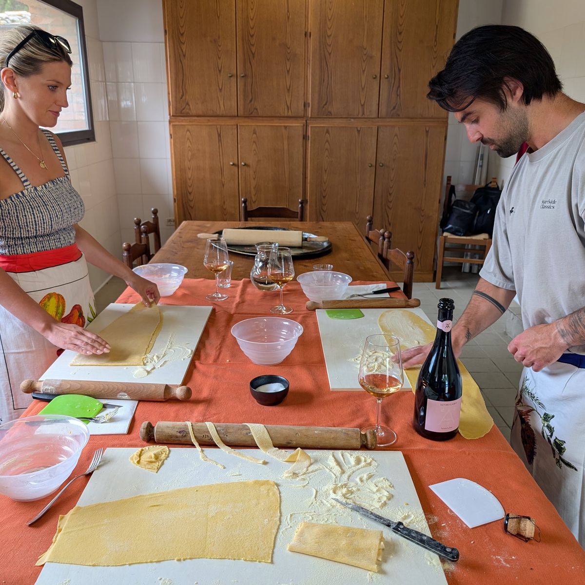 San Gimignano Tuscan Cooking Experience with Handmade Pasta, Lunch & Wine