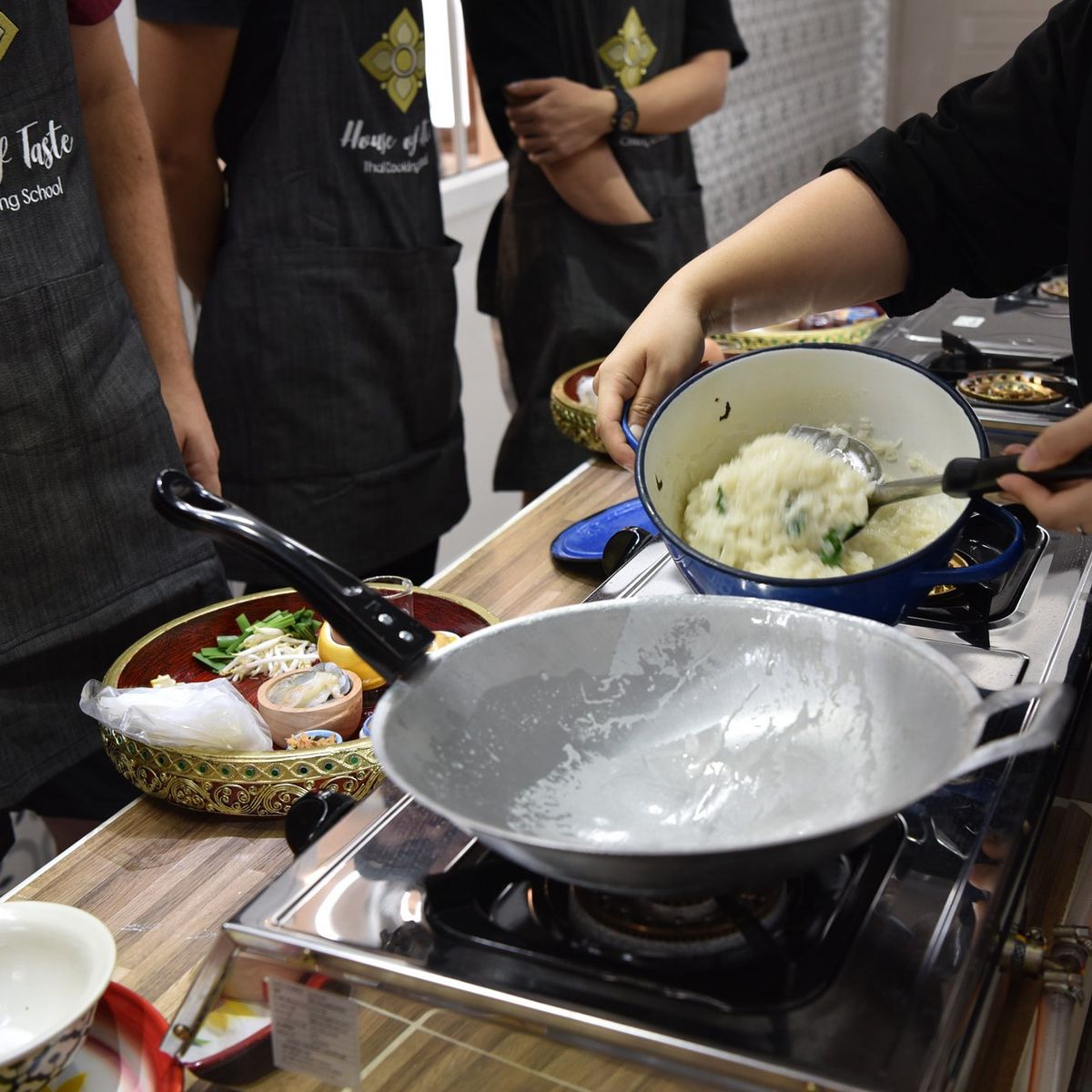 Sathon: Hands-On Thai Cooking Class & Market Tour Experience