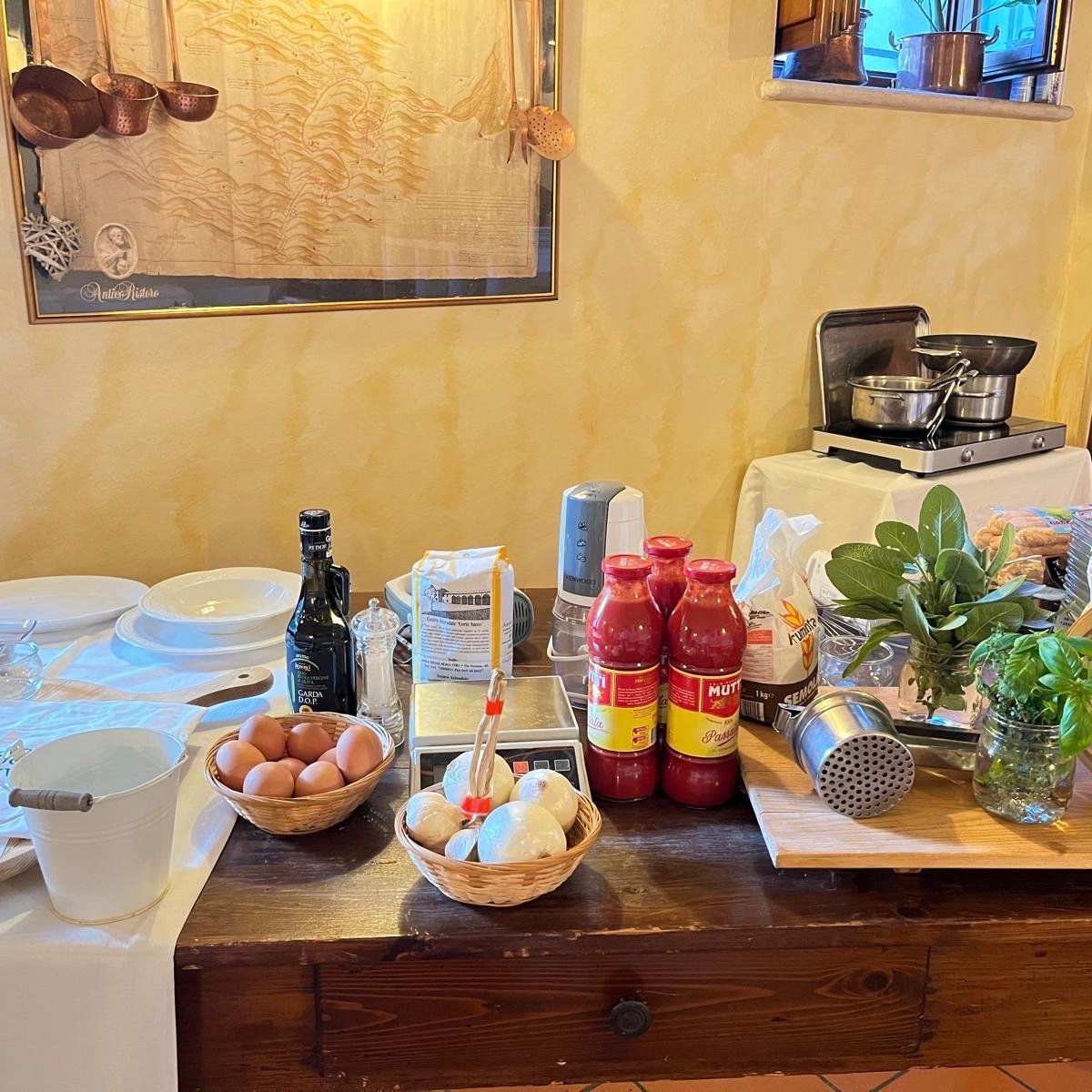 Lake Garda Cooking Class Experience with Premium Wine for Small Groups
