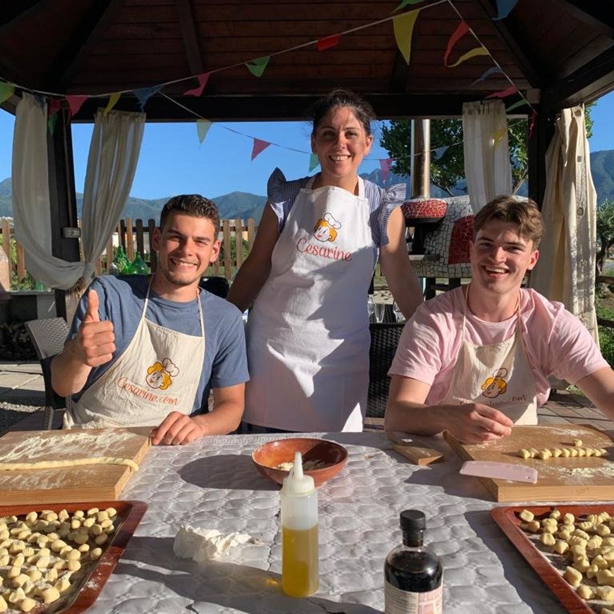 Pompei Pasta Culinary Class with Wine Tasting and Transfer Included