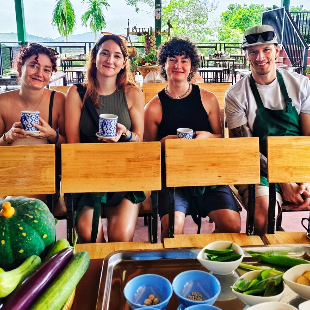 Sustainable Thai Cooking Class & Gentle Giant Feeding Experience
