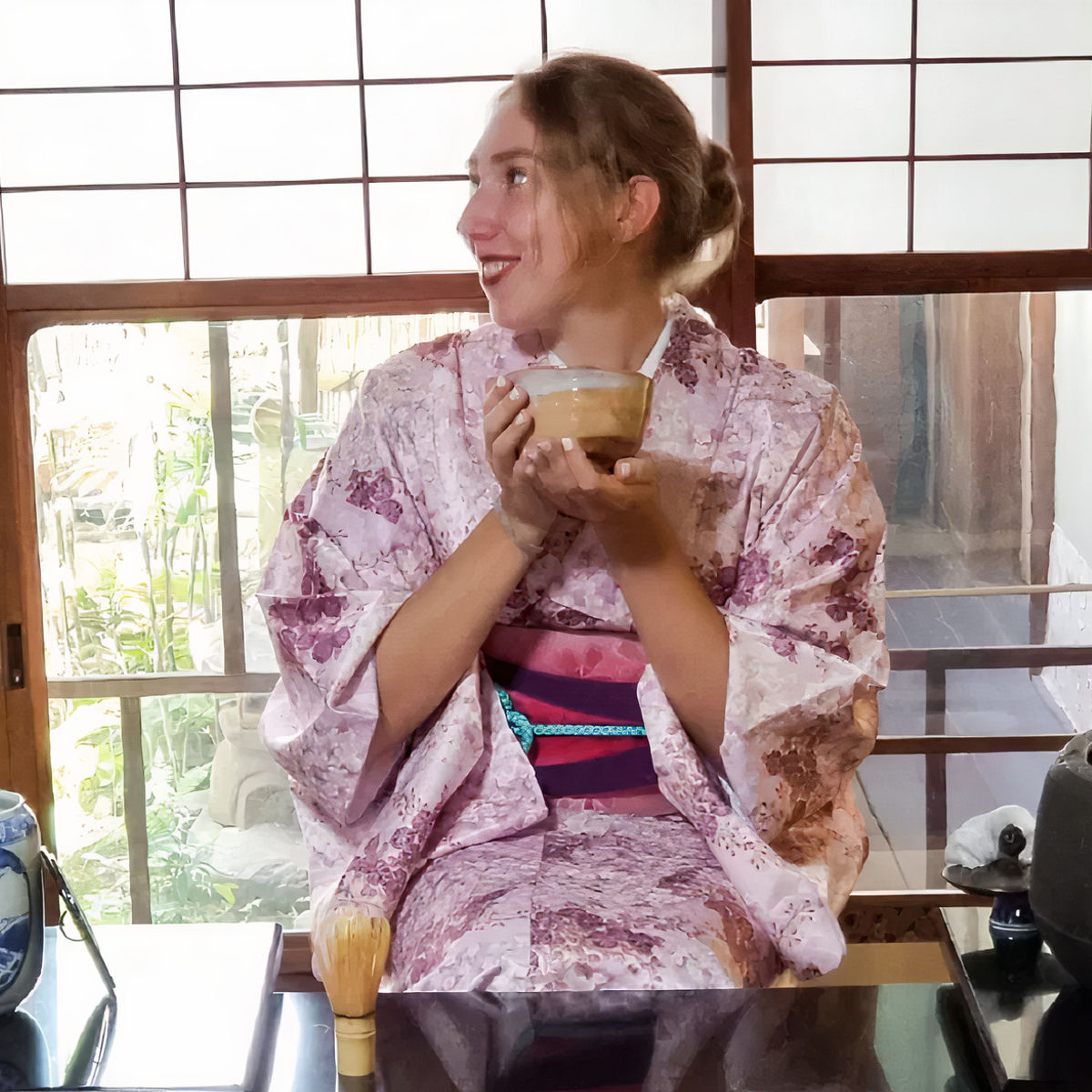 Table-Style Tea Ceremony at a 100-Year-Old Machiya in Kyoto