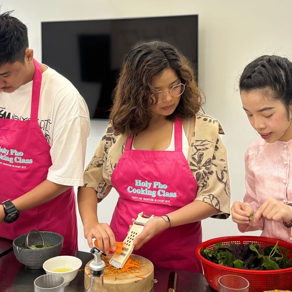 Taste of Saigon: Market Tour & Vietnamese Cooking in a Cozy Pink Kitchen