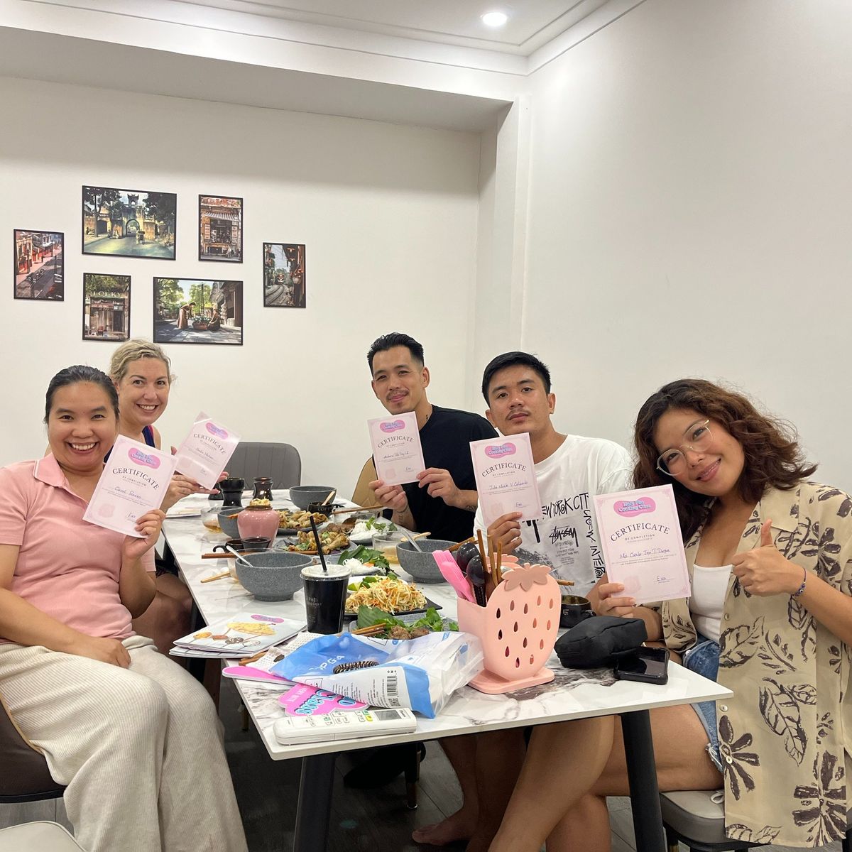 Taste of Saigon: Market Tour & Vietnamese Cooking in a Cozy Pink Kitchen