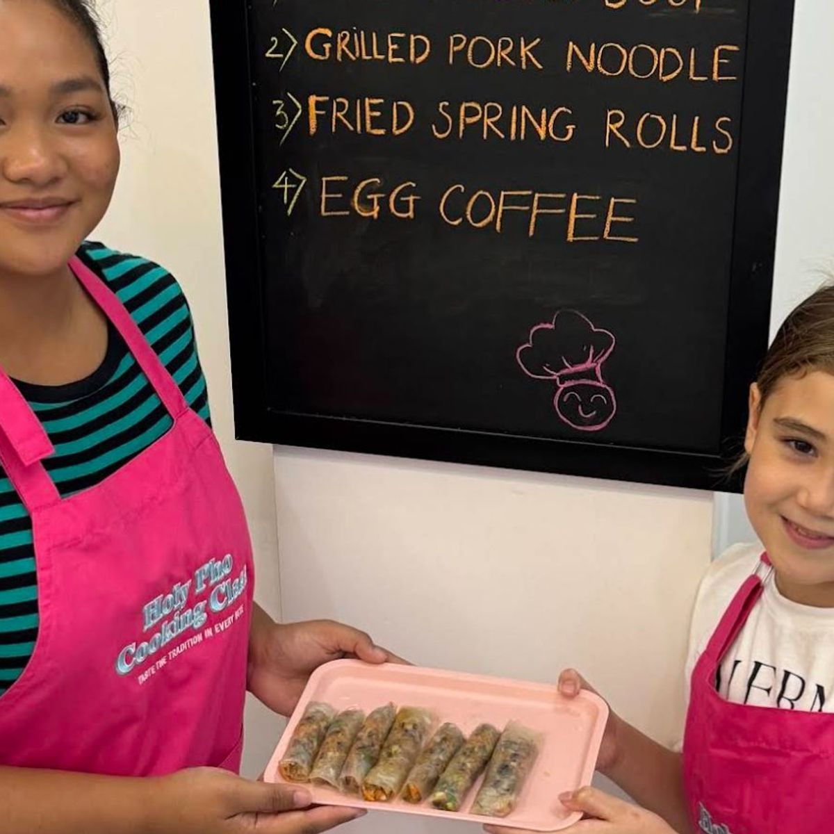 Taste of Saigon: Market Tour & Vietnamese Cooking in a Cozy Pink Kitchen