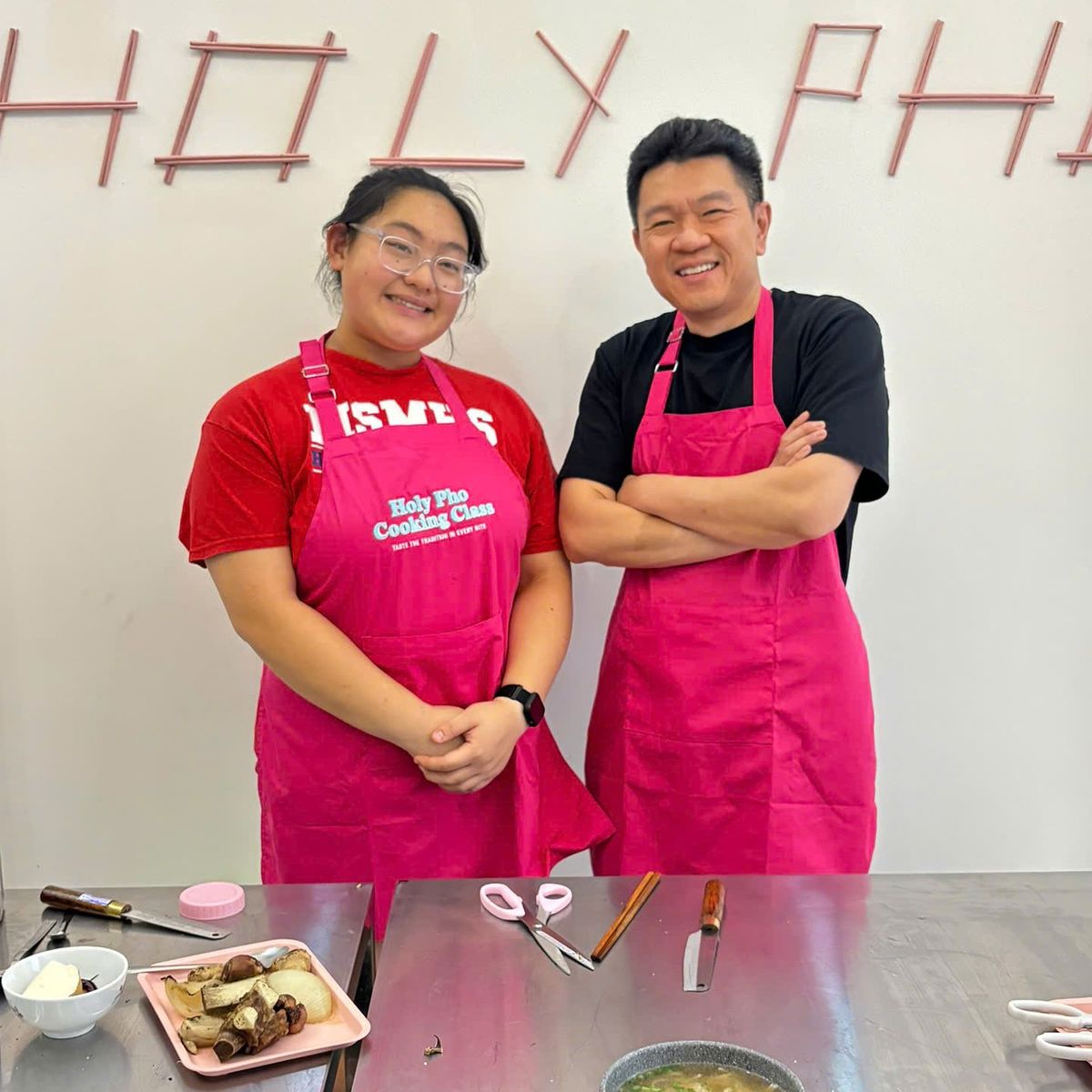 Taste of Saigon: Market Tour & Vietnamese Cooking in a Cozy Pink Kitchen
