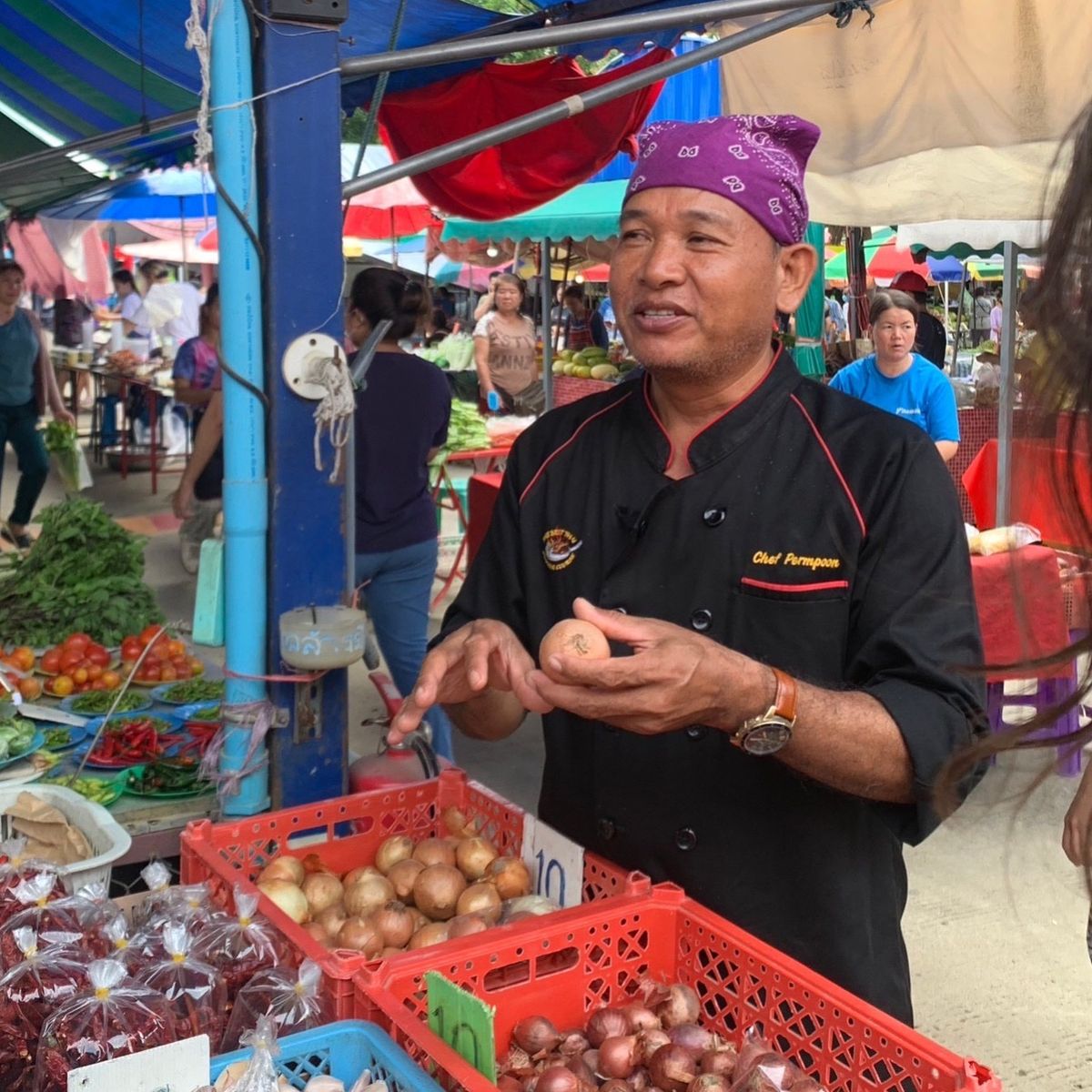 Thai Cooking Class in Organic Farm with Local Market Tour