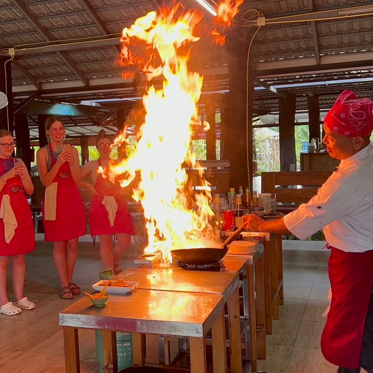Thai Cooking Class in Organic Farm with Local Market Tour