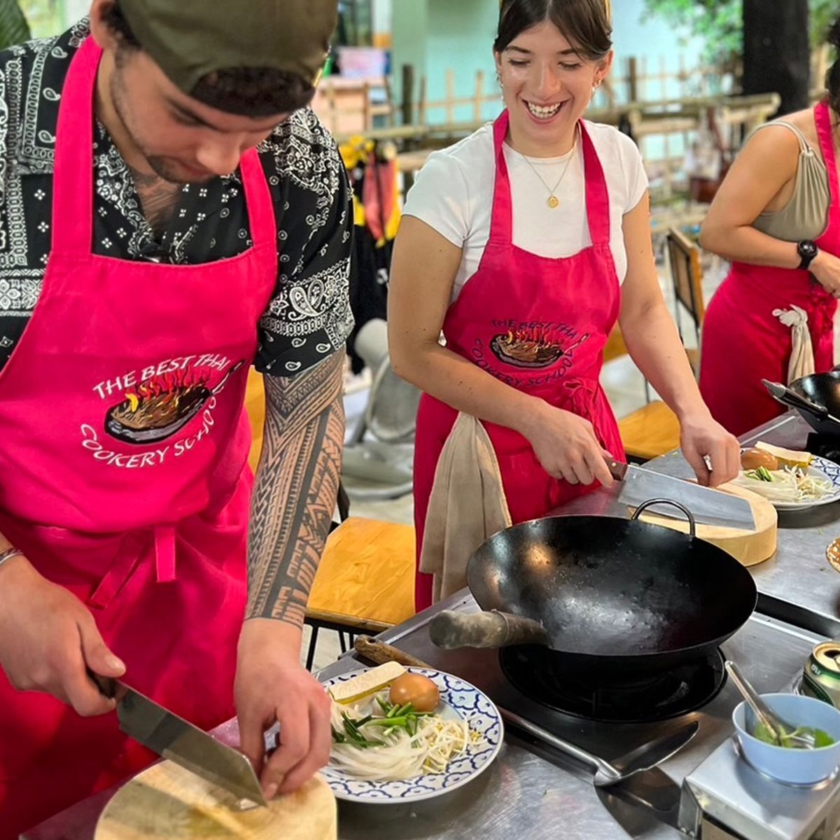 Thai Cooking Class in Organic Farm with Local Market Tour