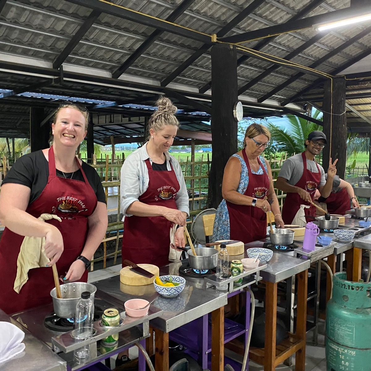 Thai Cooking Class in Organic Farm with Local Market Tour