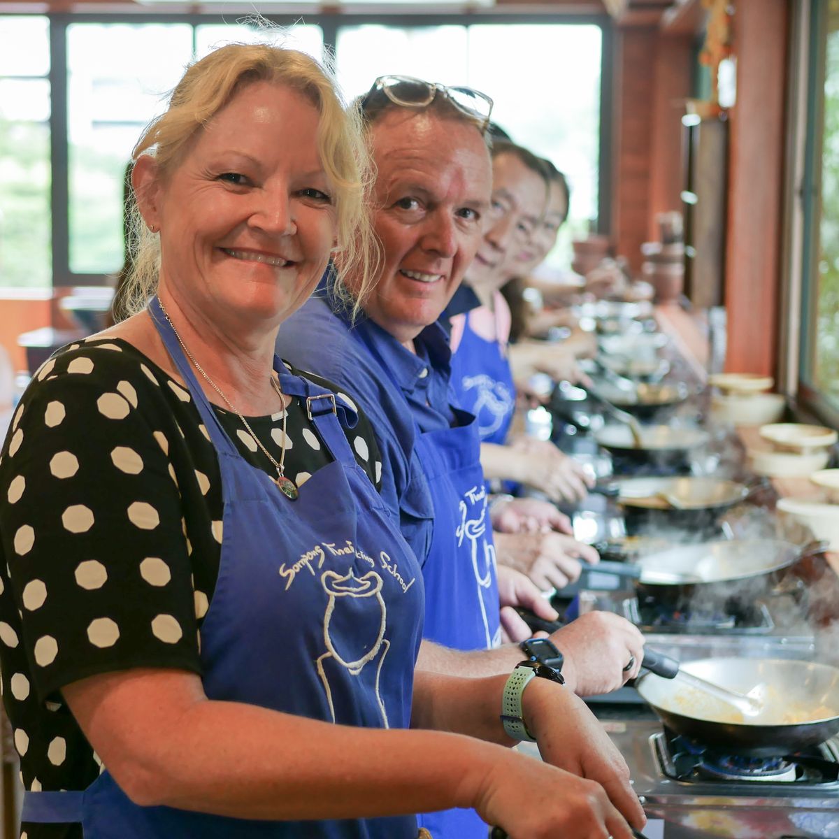 Thai Cooking Class with Morning Market Shopping and Tour in Silom