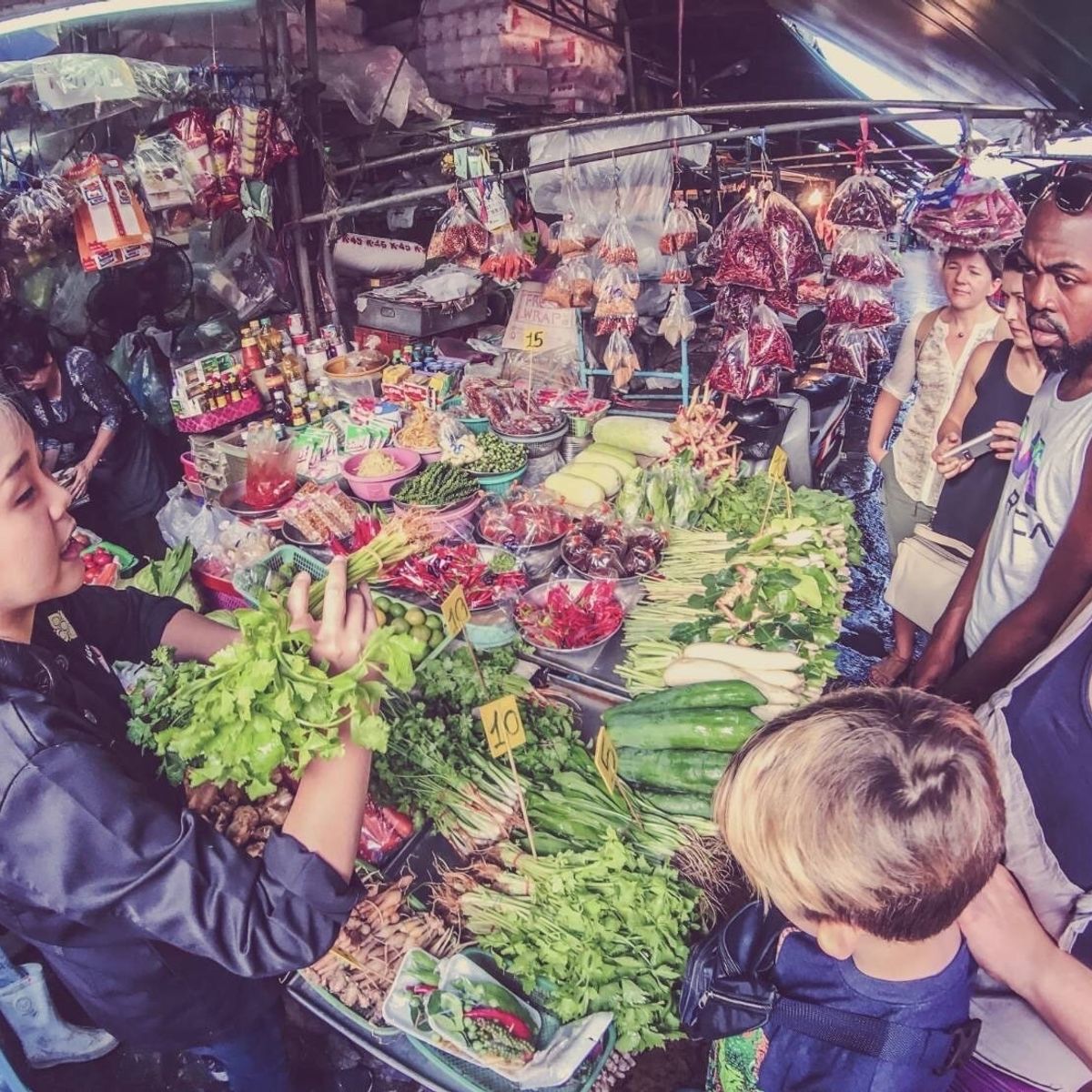 Thai Cooking Class with the Largest Market Visit and Tuk-Tuk Ride Back to School