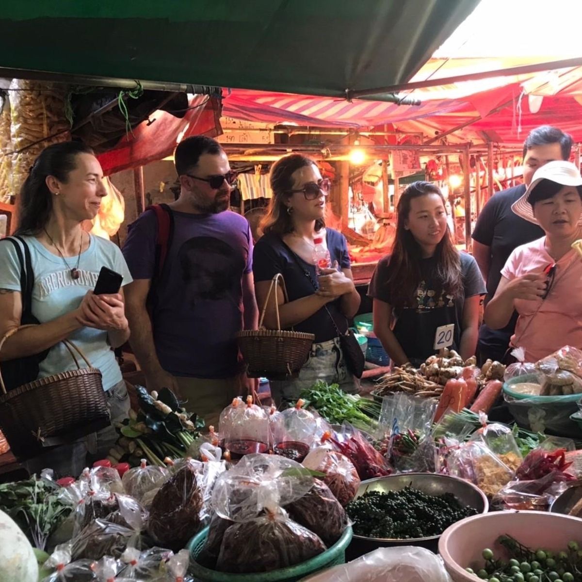 Thai Cooking Class with the Largest Market Visit and Tuk-Tuk Ride Back to School