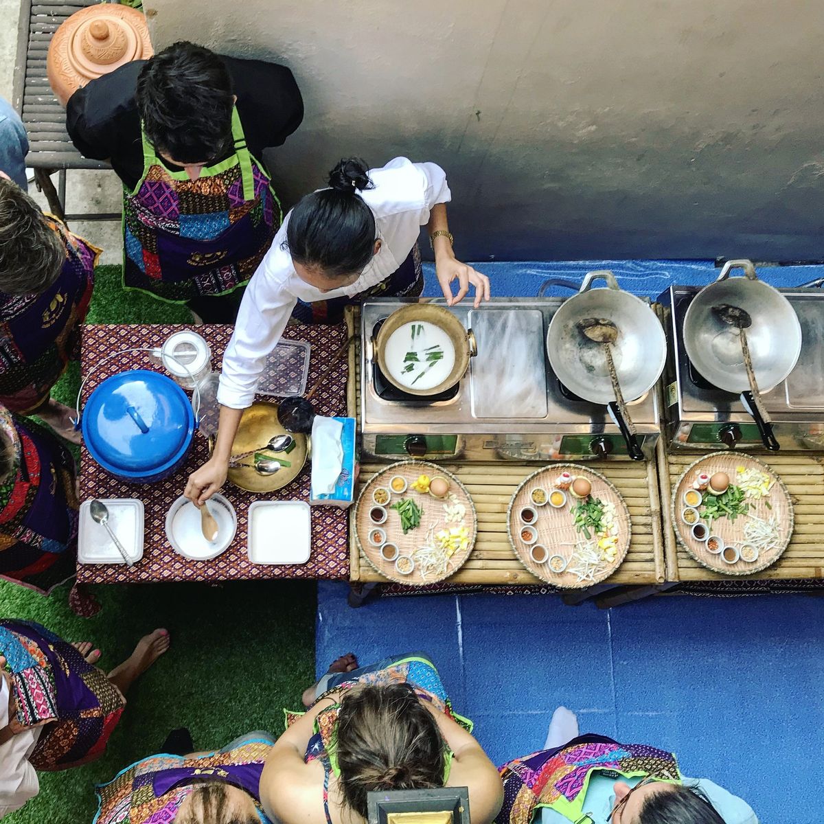 Authentic Thai Cooking in Traditional 100 Year Old House and Local Market Tour
