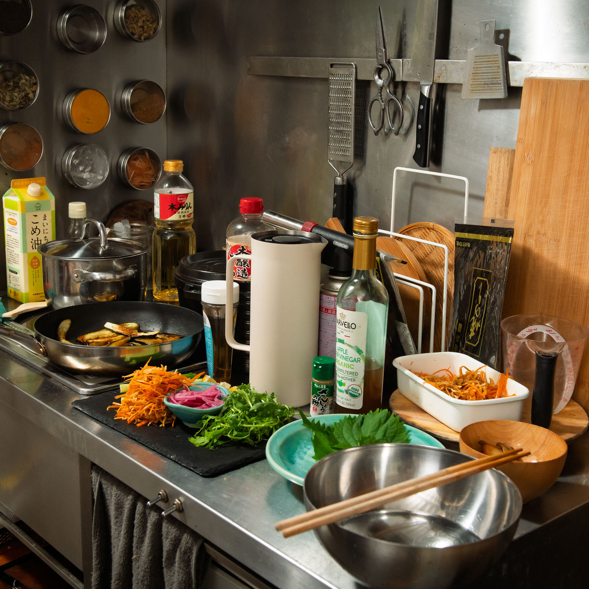 Cours privé de sushis végétaliens faits à la main et de savoureux plats japonais maison
