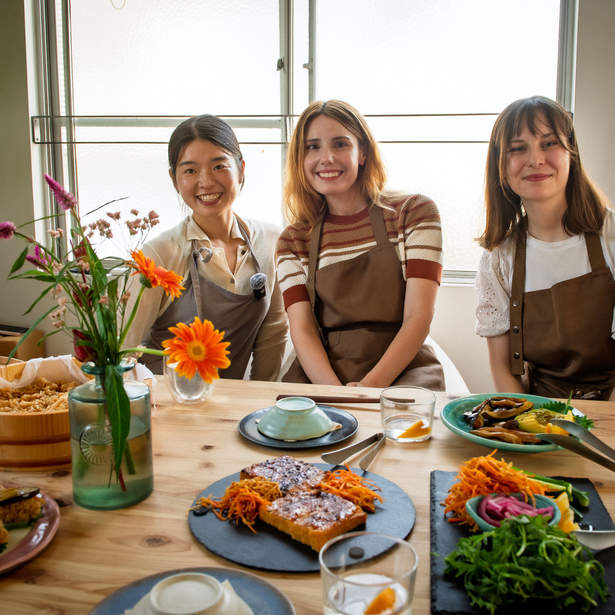 Cours privé de sushis végétaliens faits à la main et de savoureux plats japonais maison