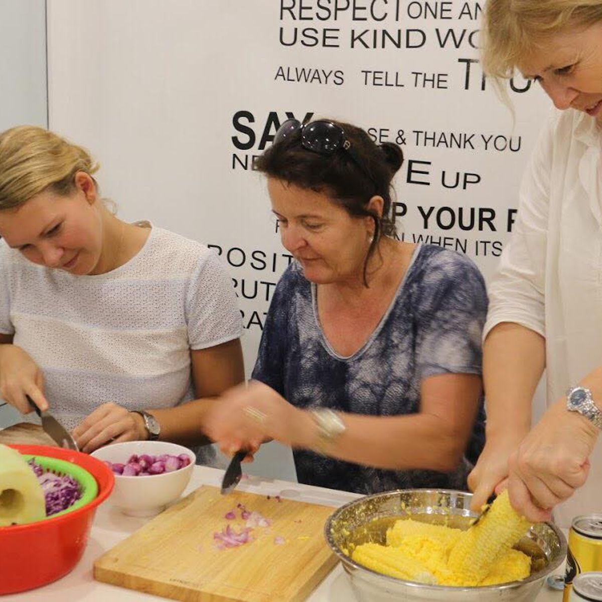 Hands on Cooking Class with Lily & Friends and Explore Local Neighborhoods