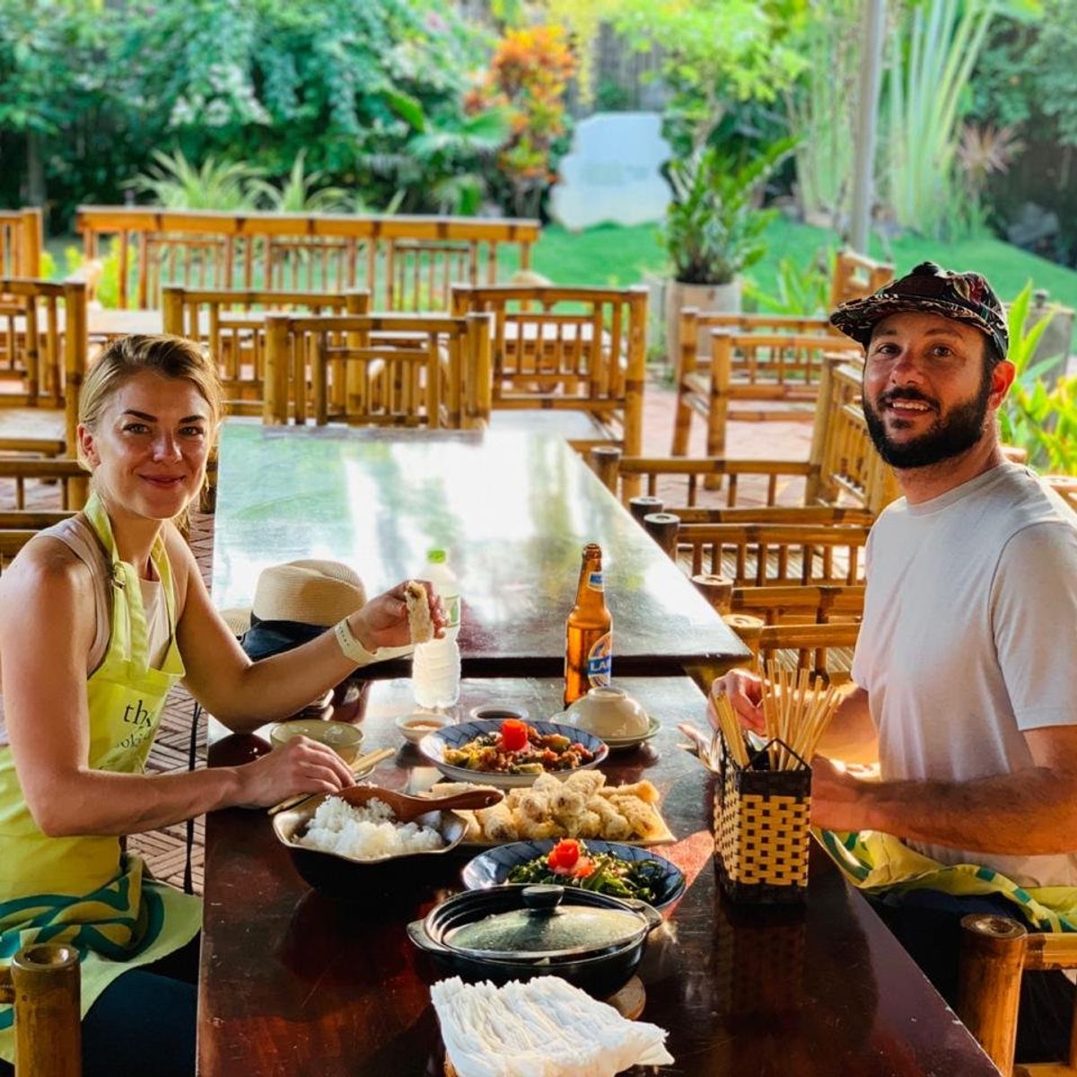 Thuan Tinh Island Sunset Family Cooking Class, Rowboat Ride, Lantern Lounge In Water Coconut Forest