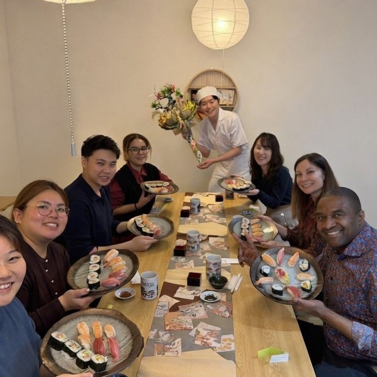 Tokyo Sushi-making: Sake Ceremony & Whisk Matcha
