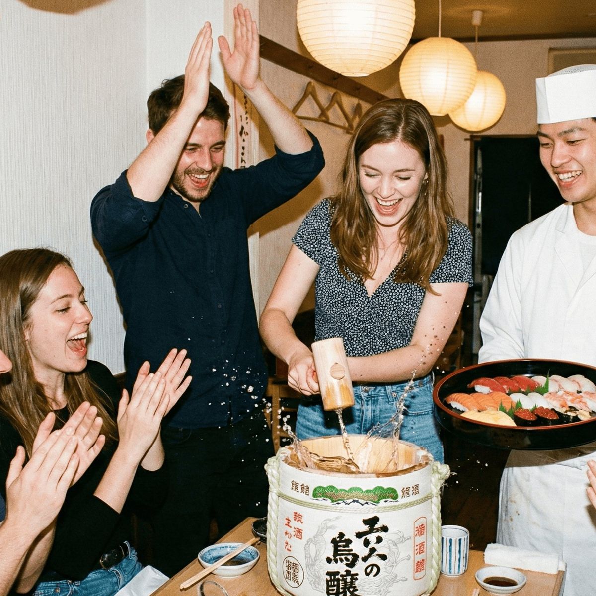 Tokyo Sushi-making: Sake Ceremony & Whisk Matcha