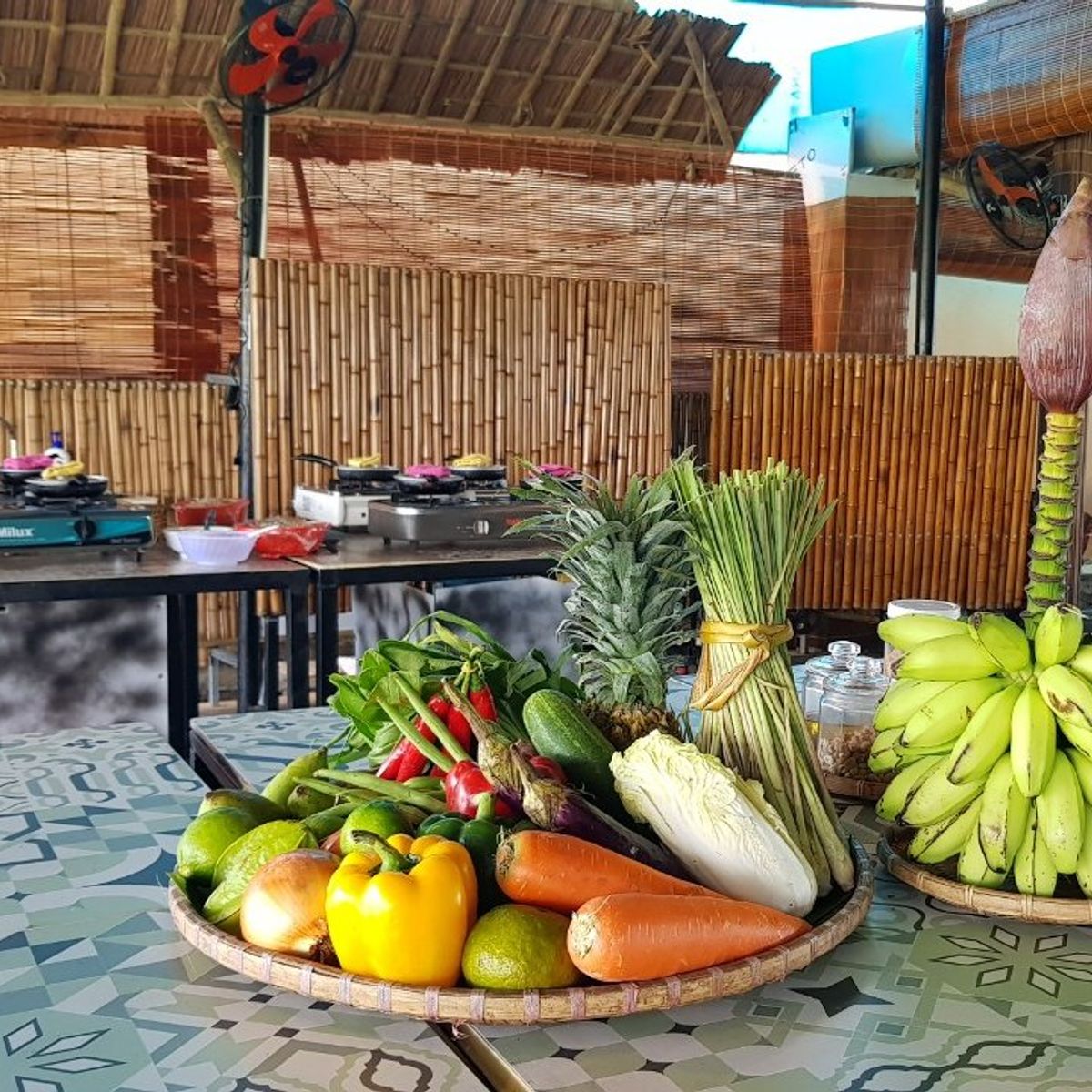 Hoi An Cooking Class with Market Visit and Bamboo Basket Boat Tour