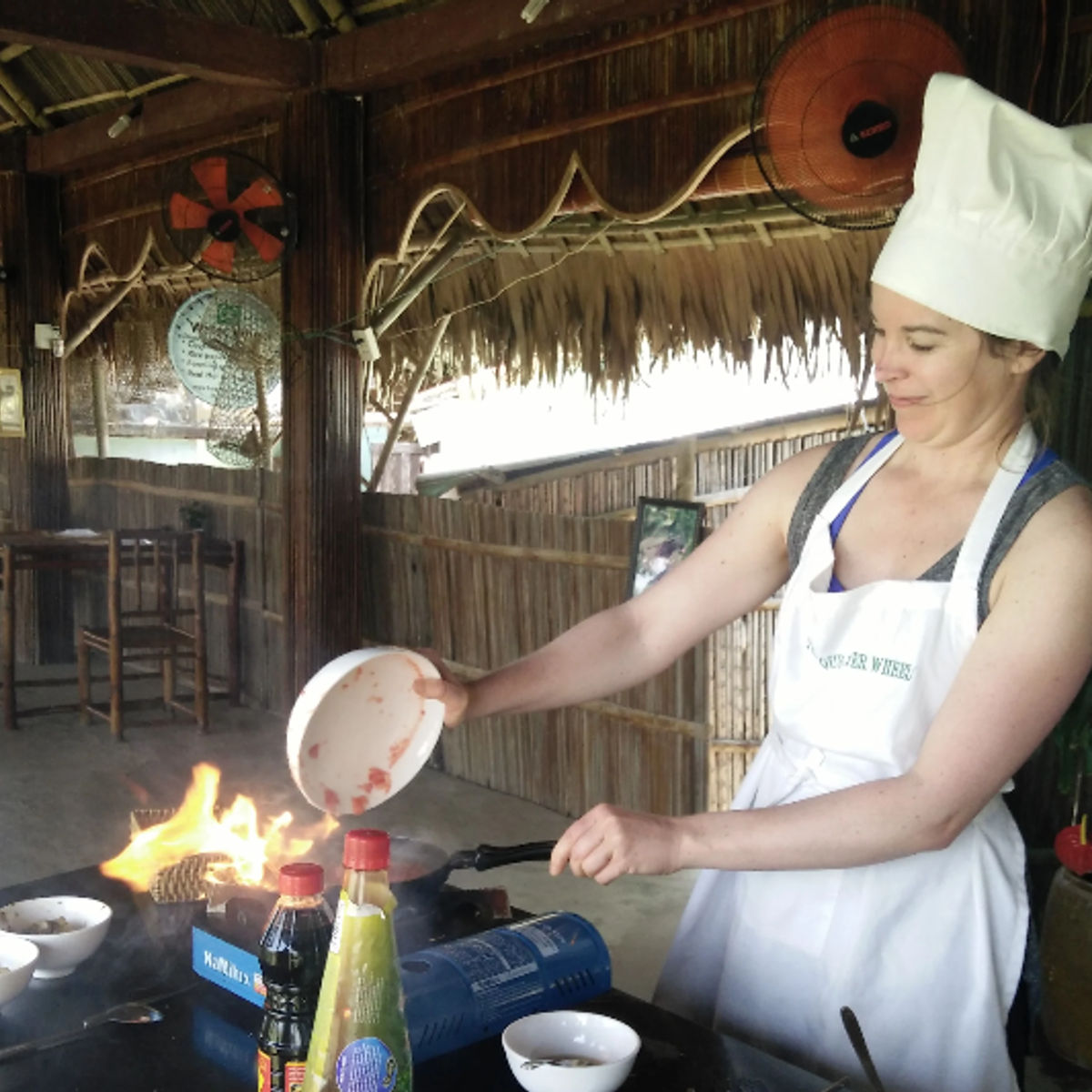 Tra Que Water Wheel Package 3 in 1 - Farming, Buffalo, Rice paper making and Cooking