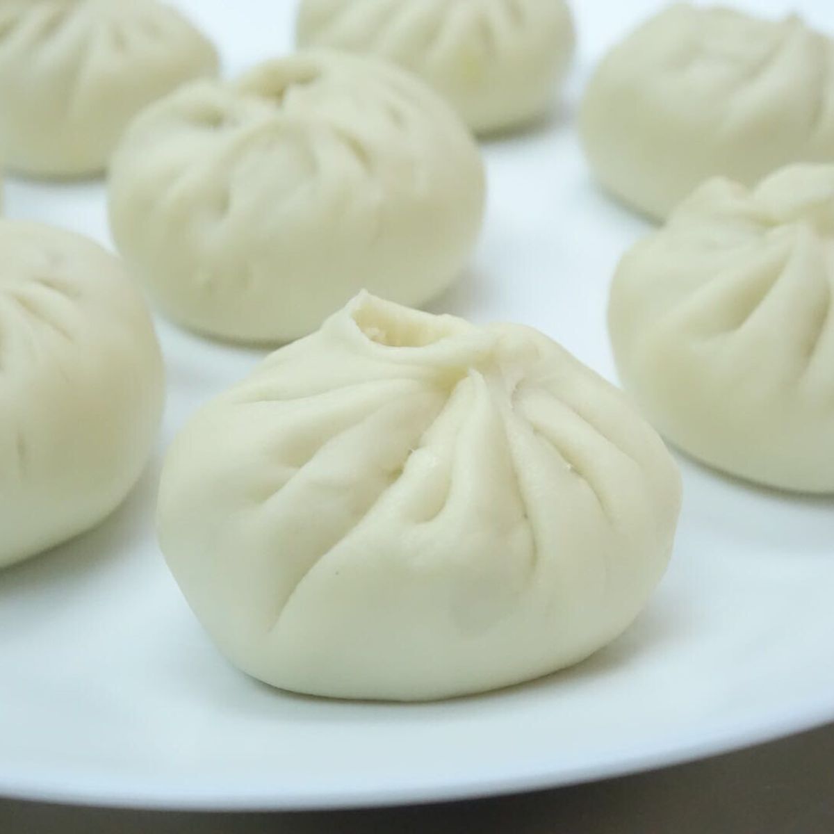 Traditional Chinese Steamed Bun with Pork Fillings & Homemade Barbeque Pork