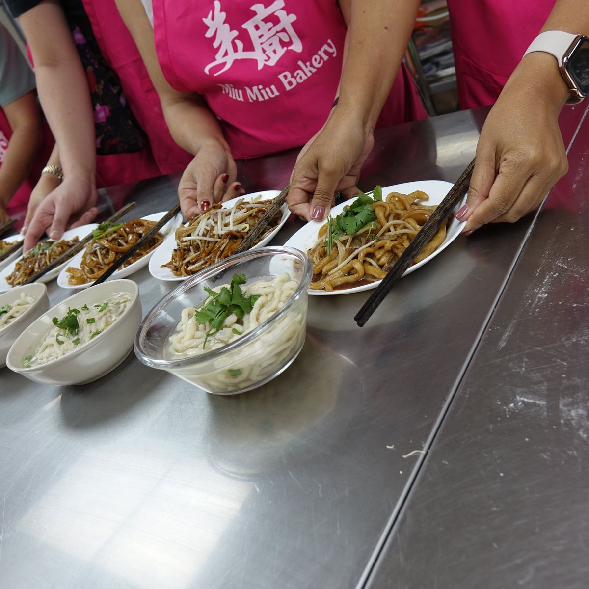 Chinese Steamed Bun and Pan Fried Pancake with Floral Tea (Vegan or non-vegan)