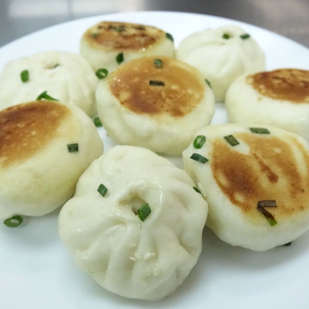 Traditional Chinese Steamed Bun with Pork Fillings & Homemade Barbeque Pork