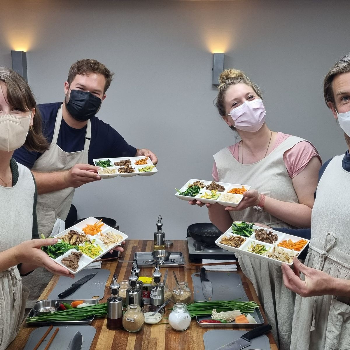 Traditional Korean Cooking Class and Dining Experience