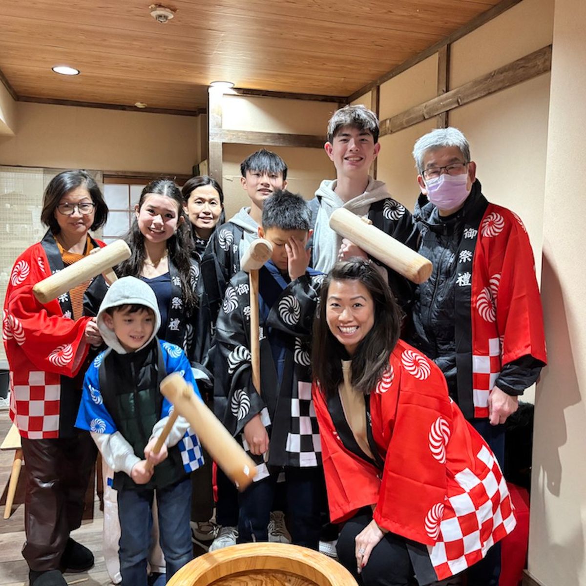 Traditional Mochi Pounding Experience with Tasting
