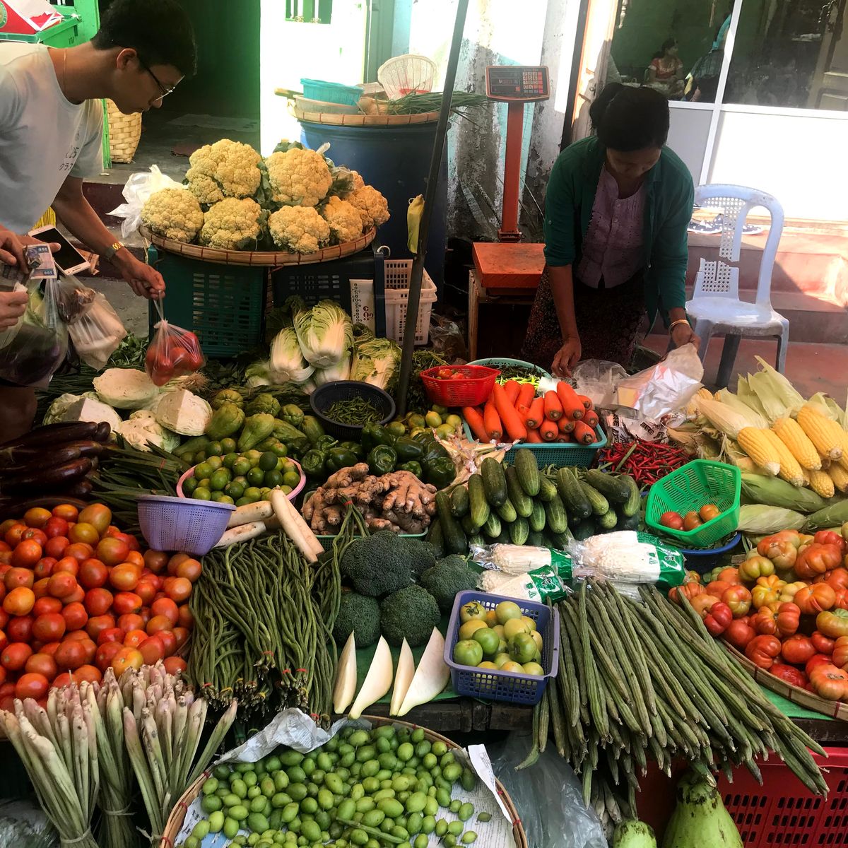 Cours de cuisine traditionnelle birmane avec visite du marché