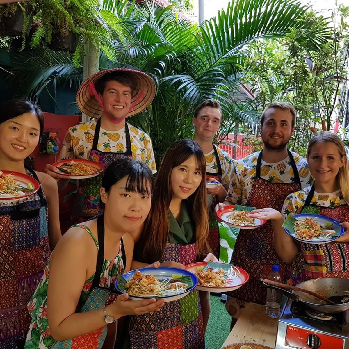 Authentic Thai Cooking in Traditional 100 Year Old House and Local Market Tour