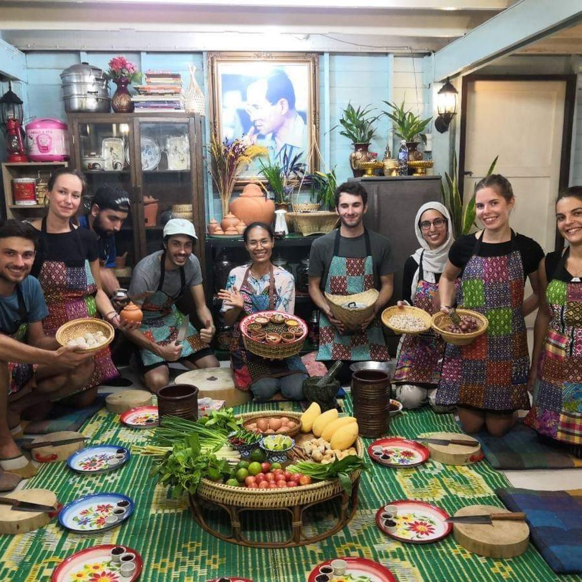 Authentic Thai Cooking in Traditional 100 Year Old House and Local Market Tour
