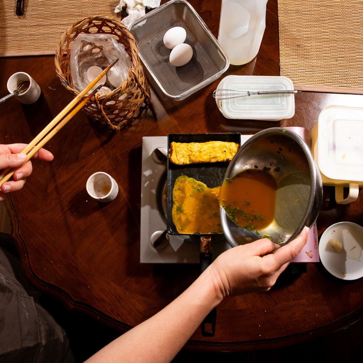 Traditional Tokyo Home Cooking: Handmade Udon, Tempura & Omelette