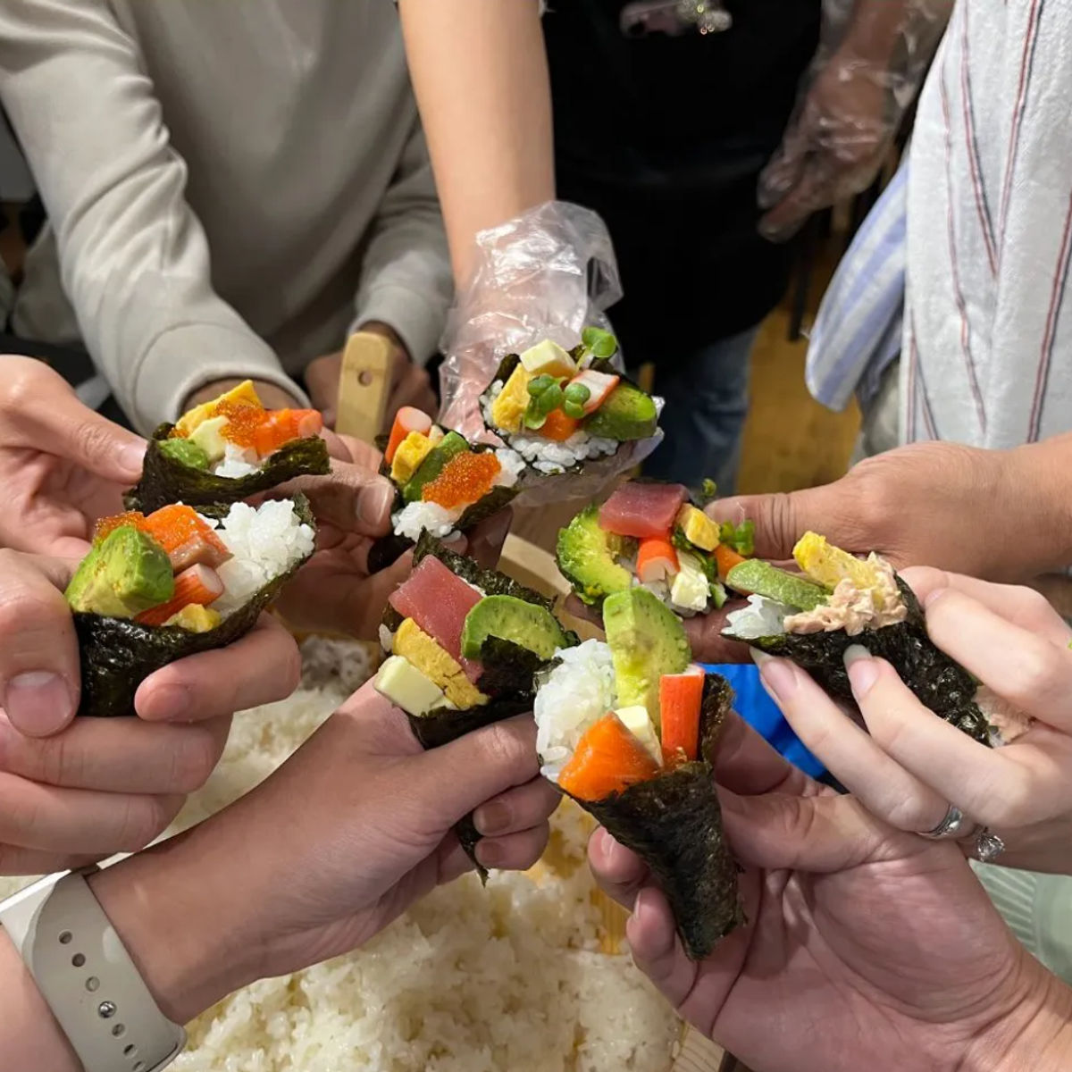 Tsukiji Temaki Sushi Party with Fresh Local Ingredients & Japanese Tea