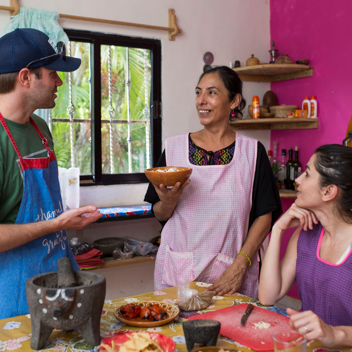 Depths of the Yucatan: Valladolid Market Tour & Street Food + Cenote + Cooking Class (Transportation Included)