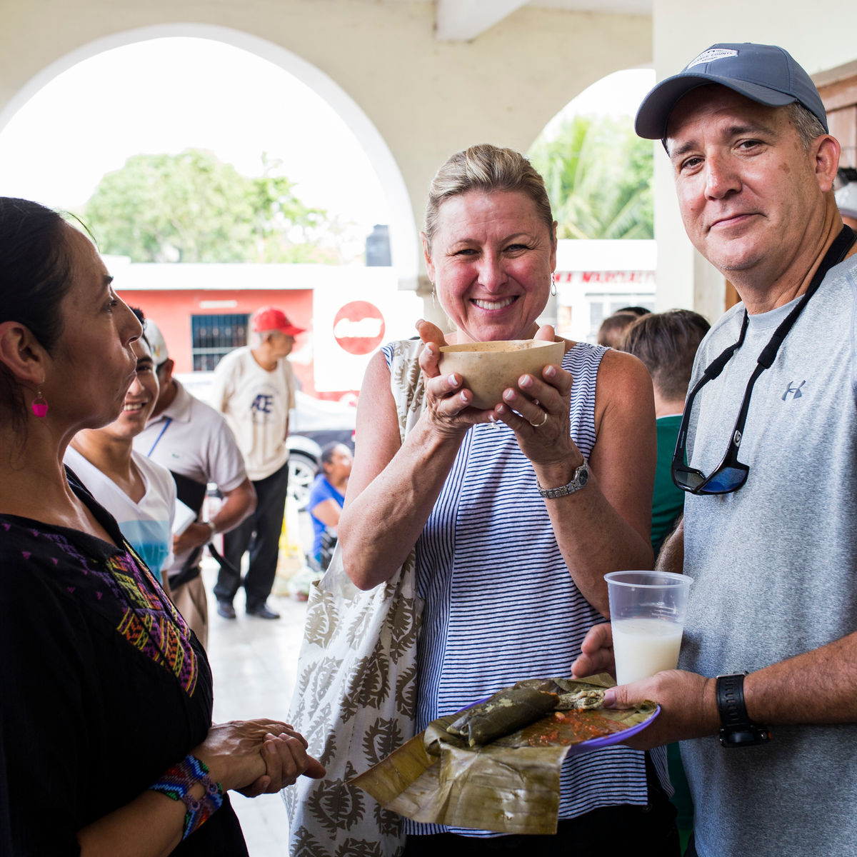 Depths of the Yucatan: Valladolid Market Tour & Street Food + Cenote + Cooking Class (Transportation Included)