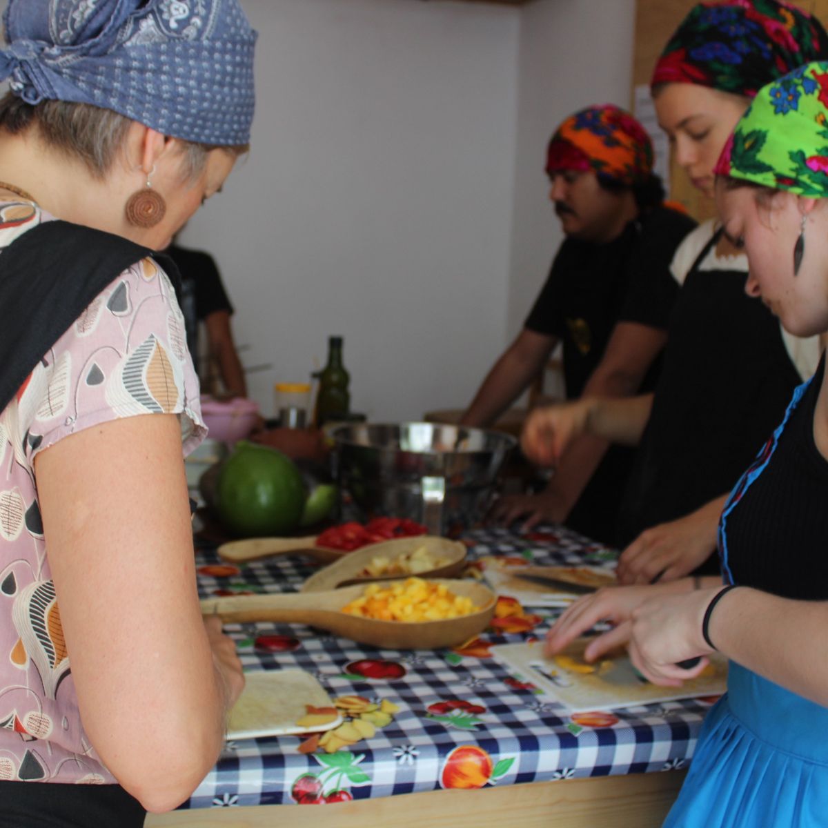 Cours de cuisine végétalienne à Oaxaca avec visite gastronomique et shopping au marché de La Merced
