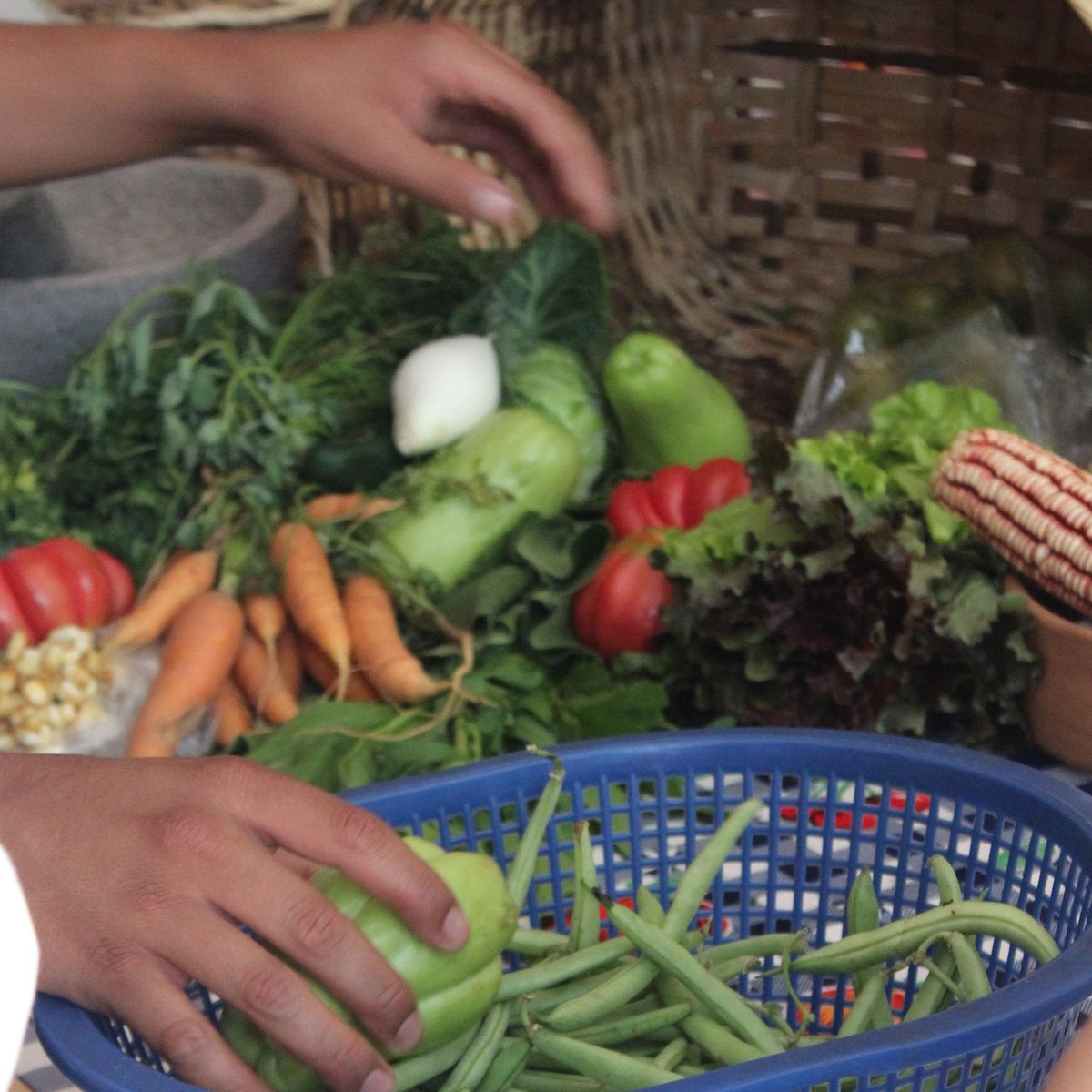 Cours de cuisine végétalienne à Oaxaca avec visite gastronomique et shopping au marché de La Merced
