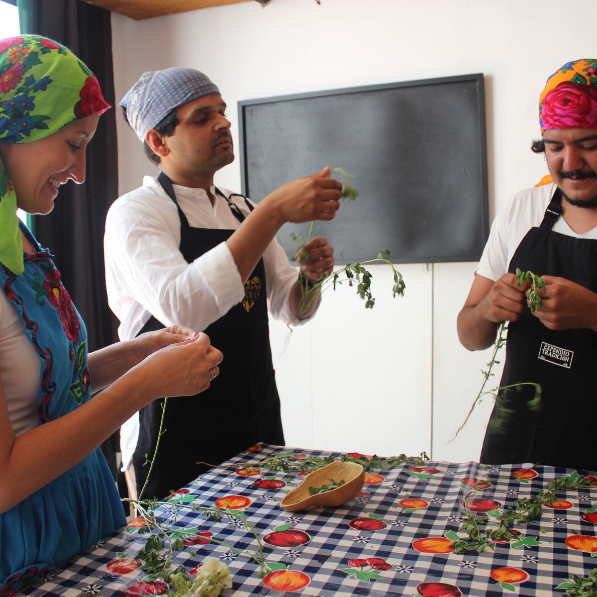 Cours de cuisine végétalienne à Oaxaca avec visite gastronomique et shopping au marché de La Merced